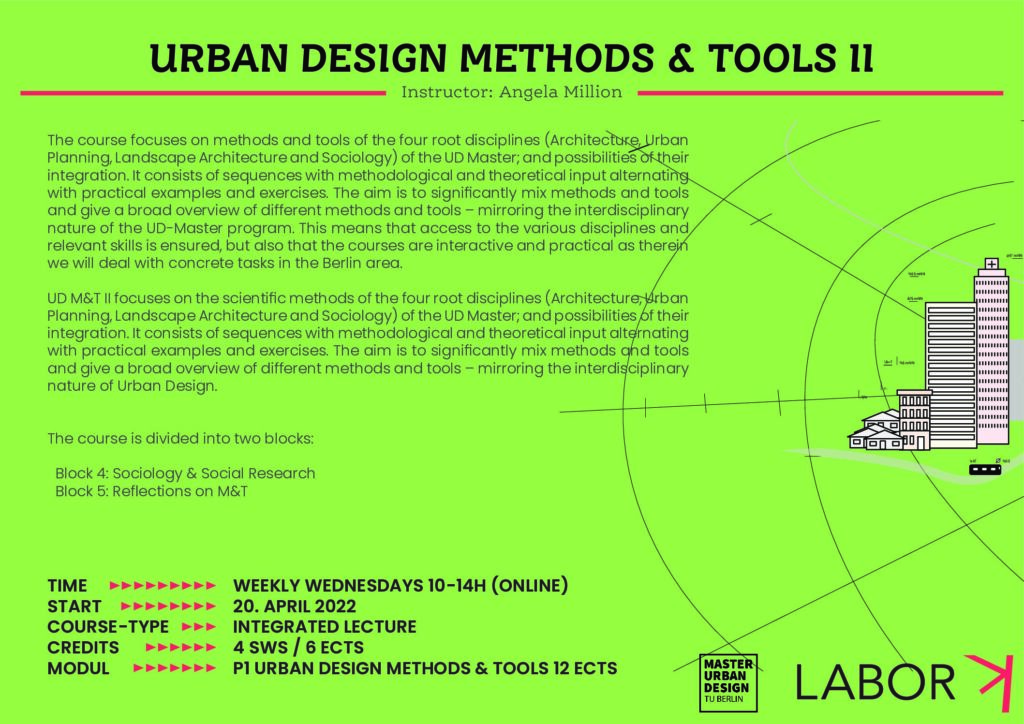 Urban Design Methods & Tools II